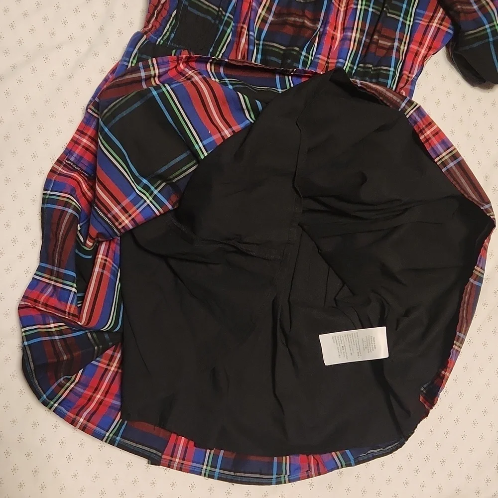 NWOT, J. Crew Crewcuts Stuart Tartan puff sleeves dress sz 12 girls